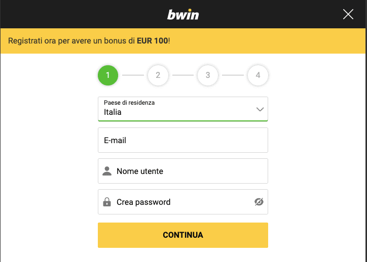 Bwin registrazione
