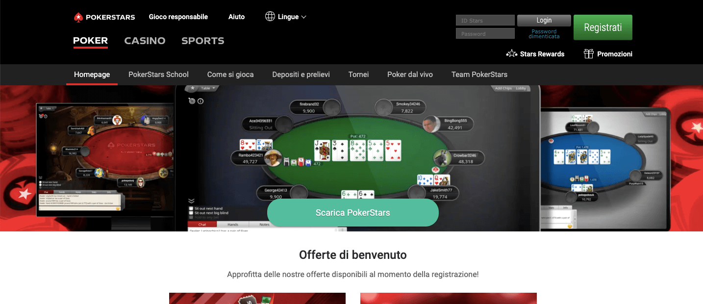 PokerStars HomePage