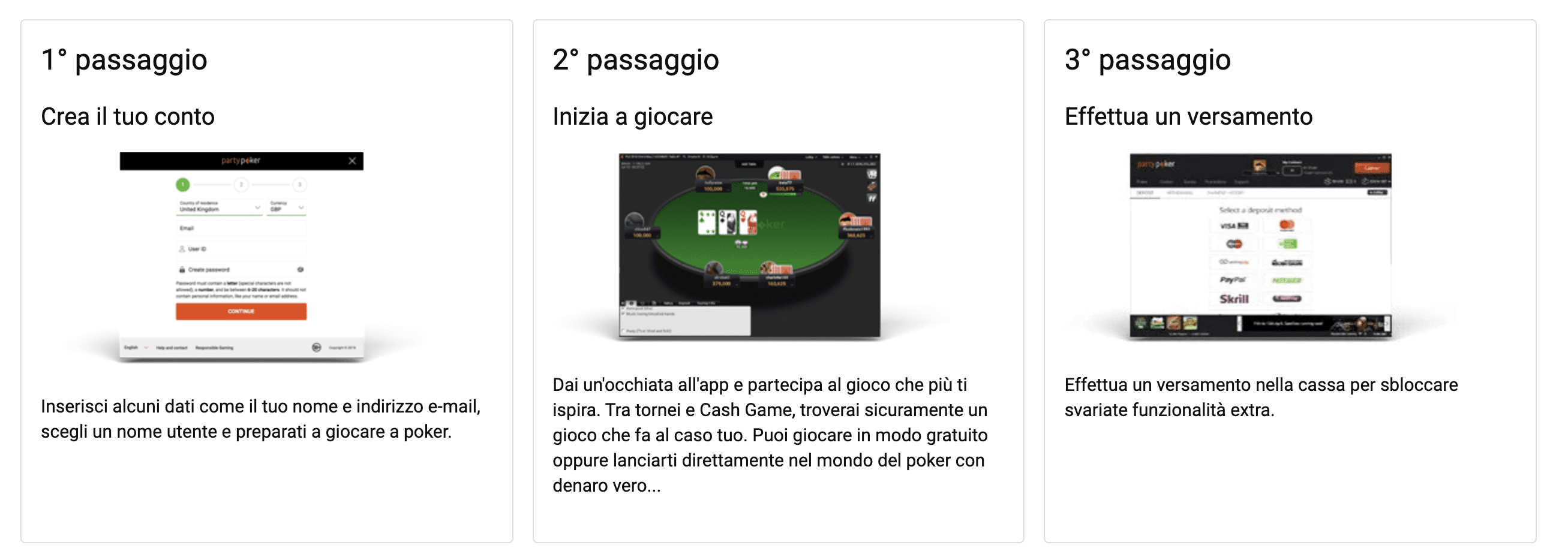 sale da poker come aprire un account e scaricare lapp su party poker