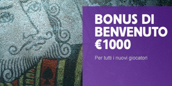 bonus benvenuto poker betfair