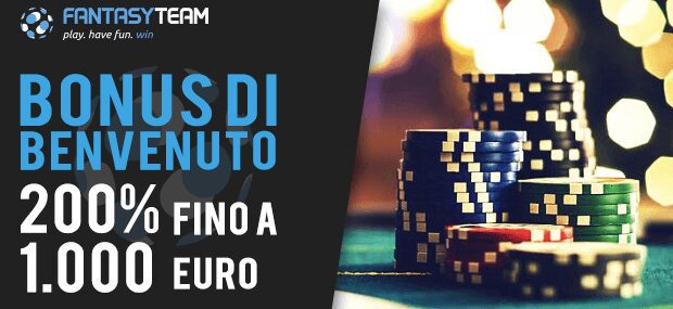 Fantasy Team Poker bonus benvenuto