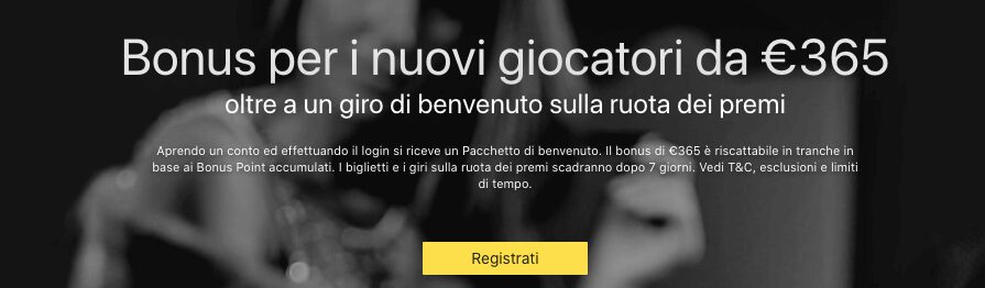 Bet365 Poker Bonus Benvenuto