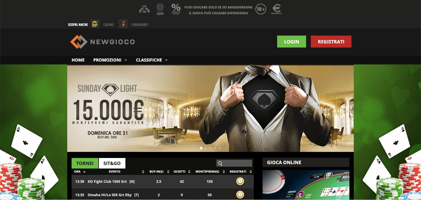 Newgioco Poker Home