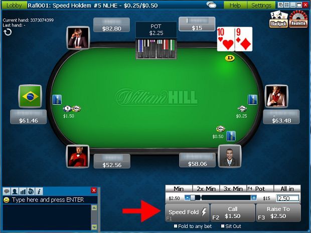 William Hill Poker Tavolo