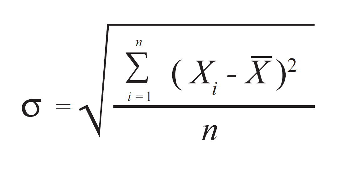 formula deviazione standard