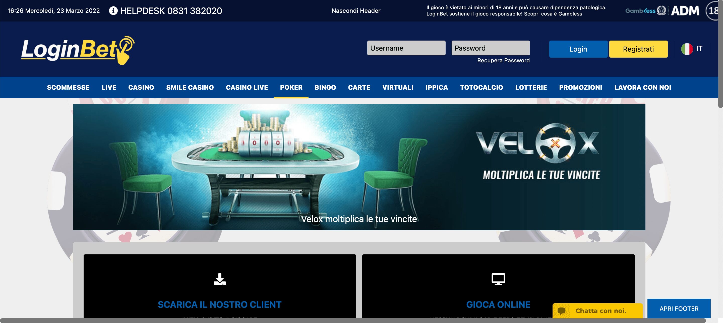 LoginBet Poker Home