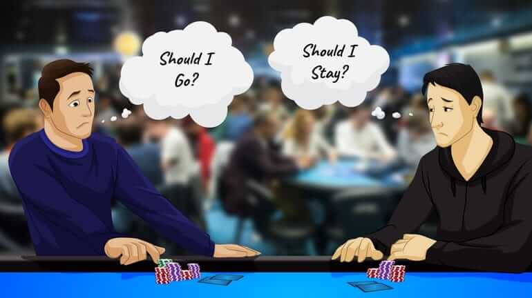 Quando abbandonare la partita di poker