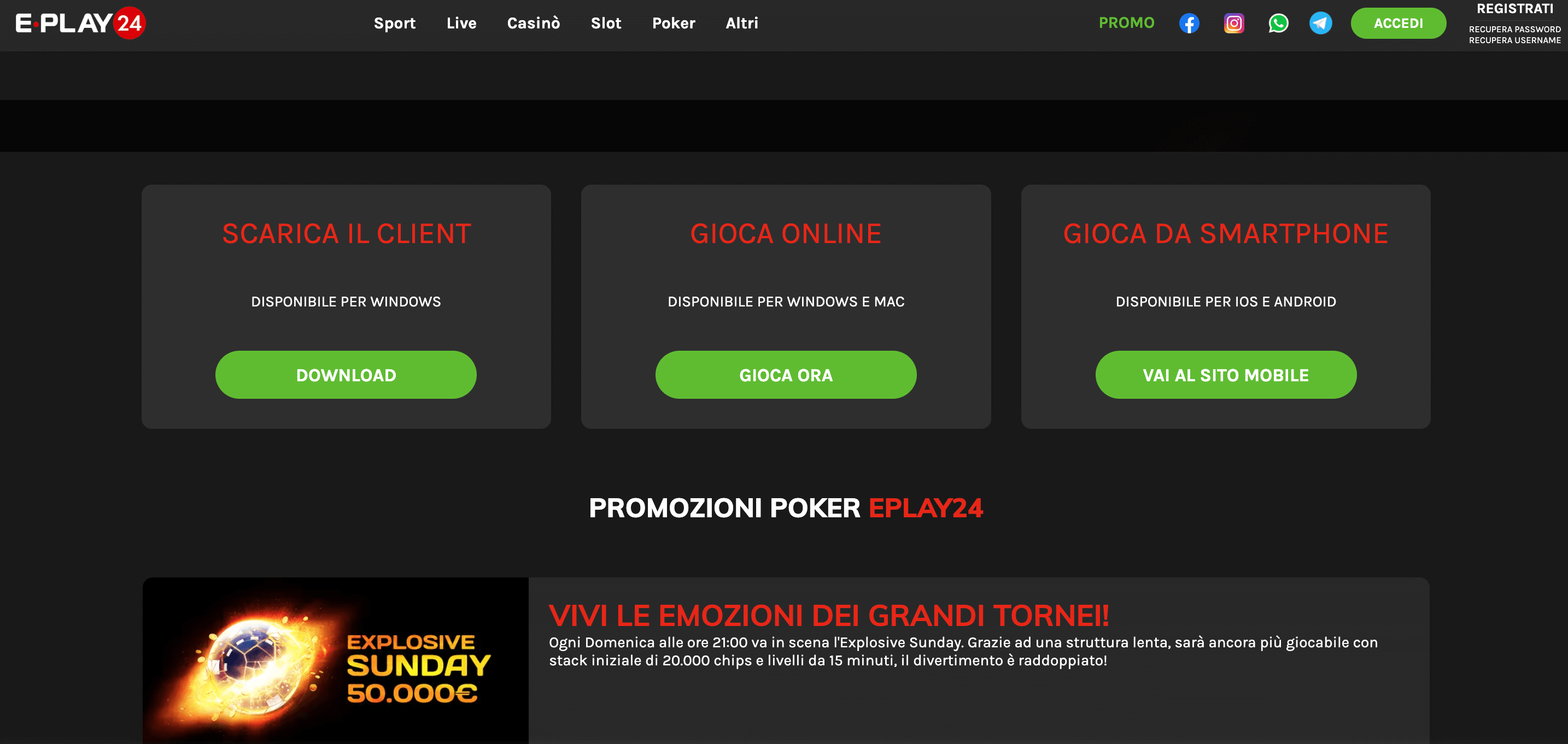 Eplay24 Poker Piattaforma